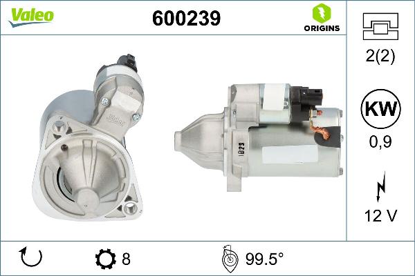 VALEO 600239 - Démarreur droxauto.com