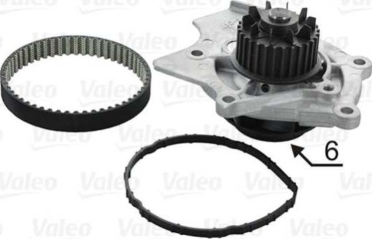 VALEO 614594 - Pompe à eau + kit de courroie de distribution droxauto.com