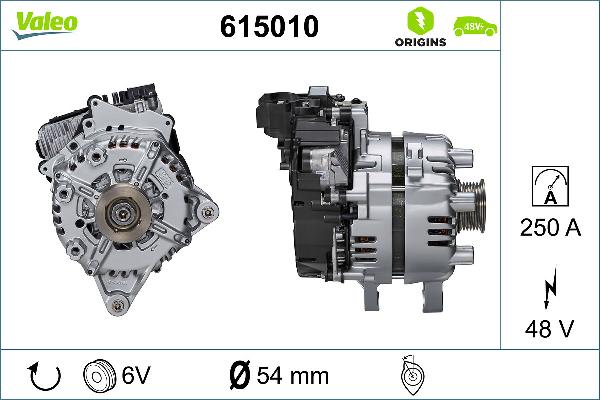 VALEO 615010 - Générateur démarreur droxauto.com