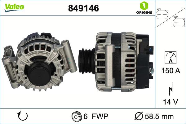 VALEO 849146 - Alternateur droxauto.com