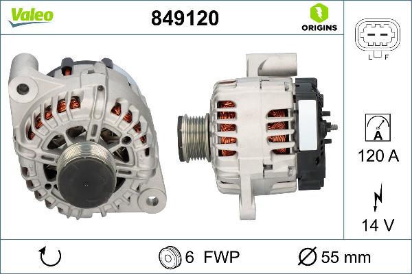 VALEO 849120 - Alternateur droxauto.com