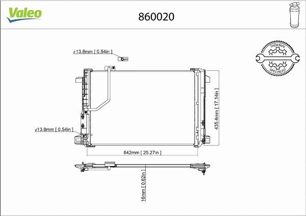 VALEO 860020 - Condensateur, climatisation droxauto.com
