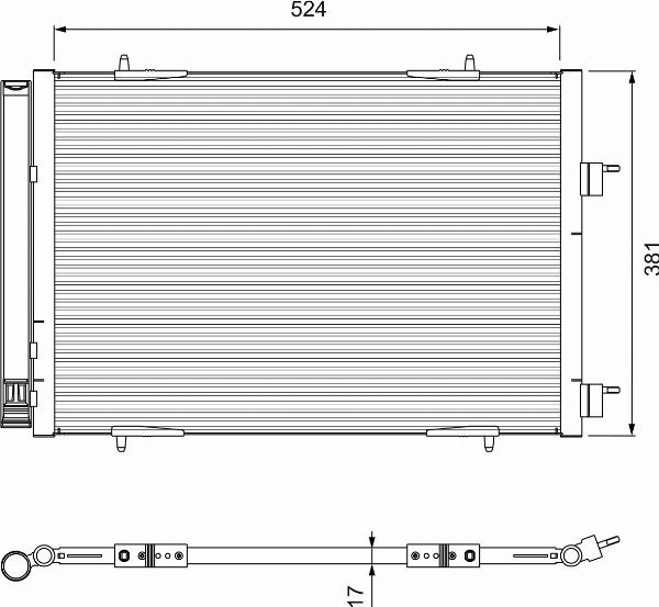 VALEO 814406 - Condensateur, climatisation droxauto.com