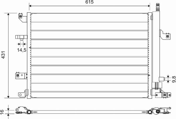 VALEO 814319 - Condensateur, climatisation droxauto.com