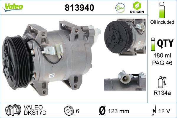 VALEO 813940 - Compresseur, climatisation droxauto.com