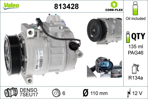 VALEO 813428 - Compresseur, climatisation droxauto.com