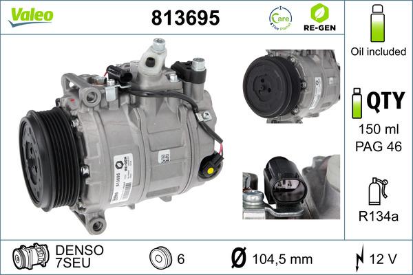 VALEO 813695 - Compresseur, climatisation droxauto.com
