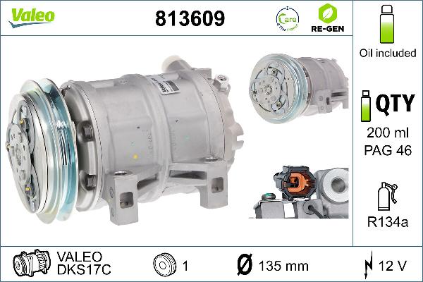 VALEO 813609 - Compresseur, climatisation droxauto.com