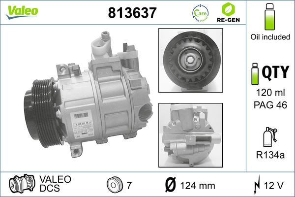 VALEO 813637 - Compresseur, climatisation droxauto.com