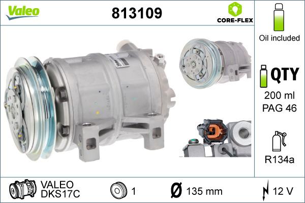VALEO 813109 - Compresseur, climatisation droxauto.com