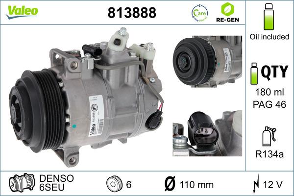 VALEO 813888 - Compresseur, climatisation droxauto.com