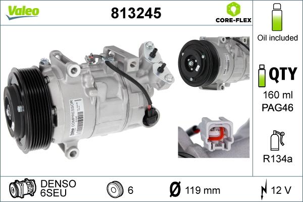 VALEO 813245 - Compresseur, climatisation droxauto.com