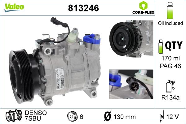 VALEO 813246 - Compresseur, climatisation droxauto.com