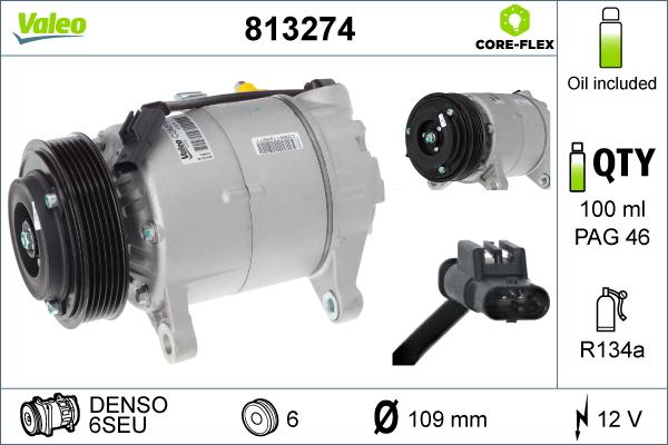 VALEO 813274 - Compresseur, climatisation droxauto.com