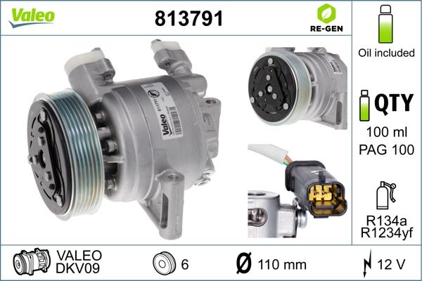 VALEO 813791 - Compresseur, climatisation droxauto.com