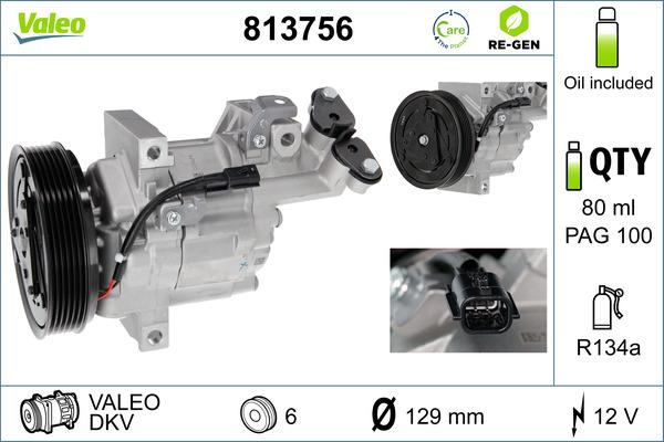 VALEO 813756 - Compresseur, climatisation droxauto.com