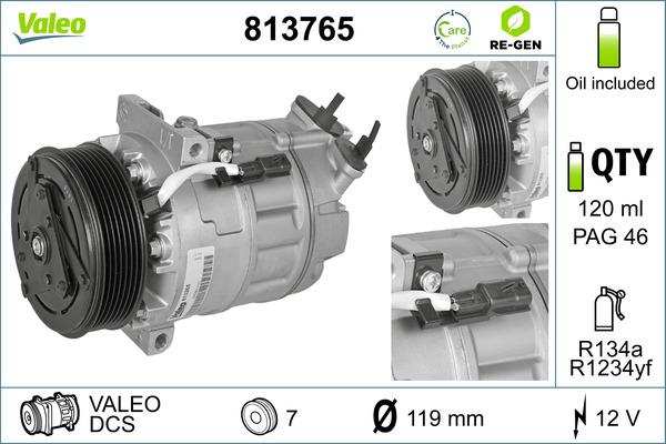 VALEO 813765 - Compresseur, climatisation droxauto.com