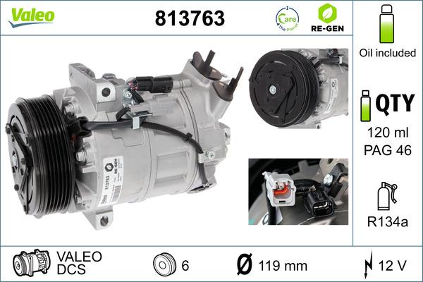 VALEO 813763 - Compresseur, climatisation droxauto.com