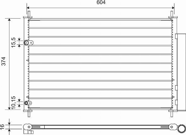 VALEO 812654 - Condensateur, climatisation droxauto.com