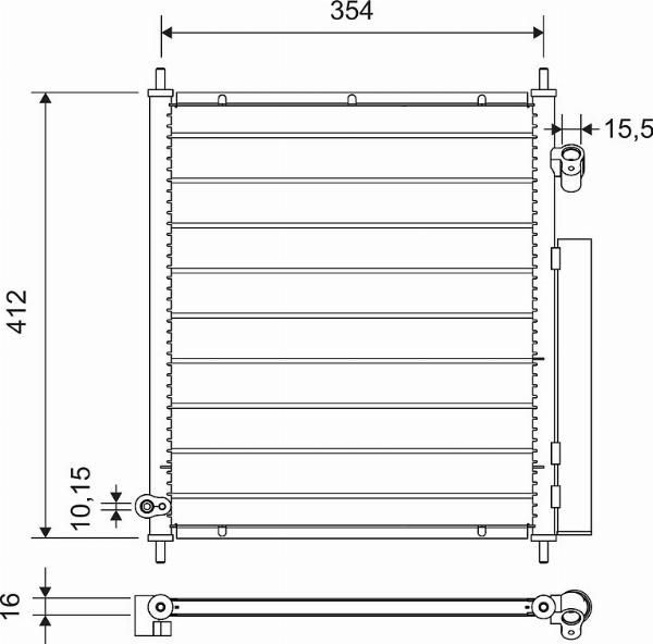 VALEO 812719 - Condensateur, climatisation droxauto.com