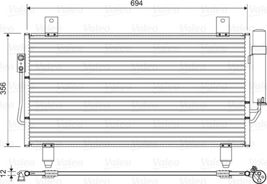 VALEO 822599 - Condensateur, climatisation droxauto.com