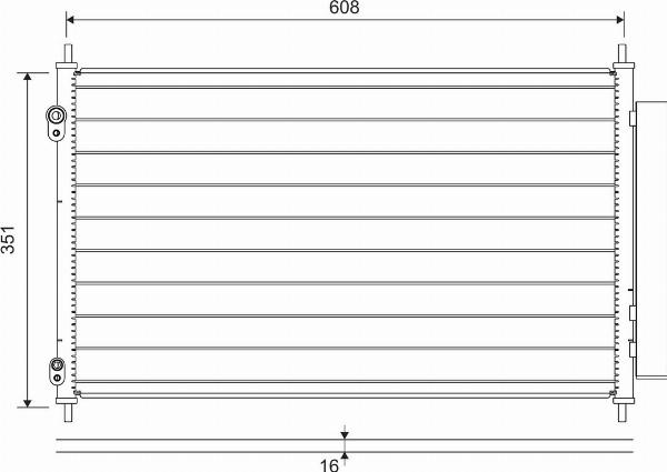 VALEO 822595 - Condensateur, climatisation droxauto.com