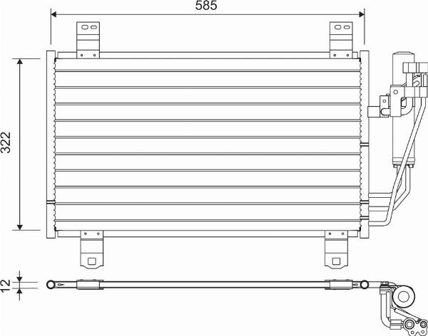 VALEO 822589 - Condensateur, climatisation droxauto.com
