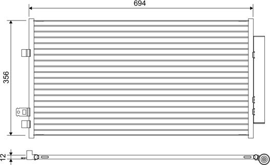 VALEO 822638 - Condensateur, climatisation droxauto.com