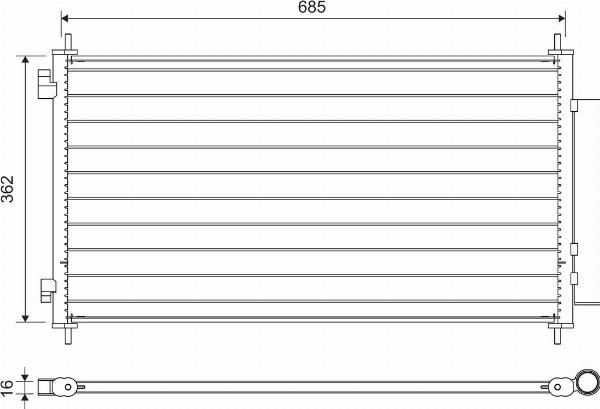 VALEO 822734 - Condensateur, climatisation droxauto.com