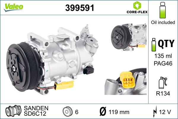 VALEO 399591 - Compresseur, climatisation droxauto.com