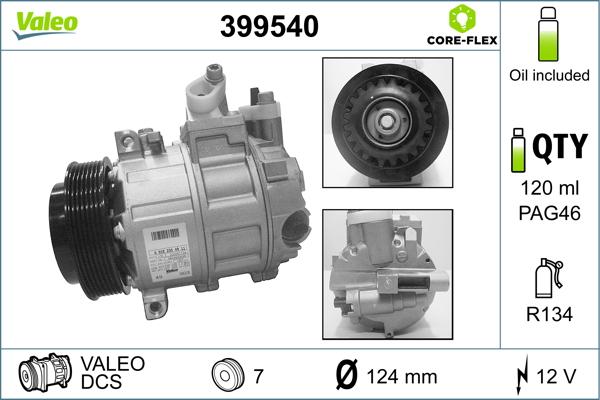 VALEO 399540 - Compresseur, climatisation droxauto.com
