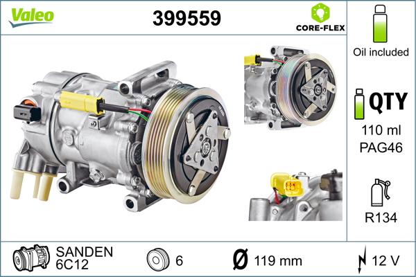VALEO 399559 - Compresseur, climatisation droxauto.com