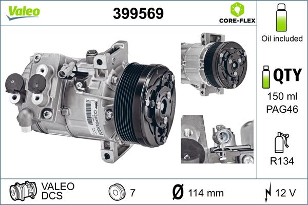 VALEO 399569 - Compresseur, climatisation droxauto.com
