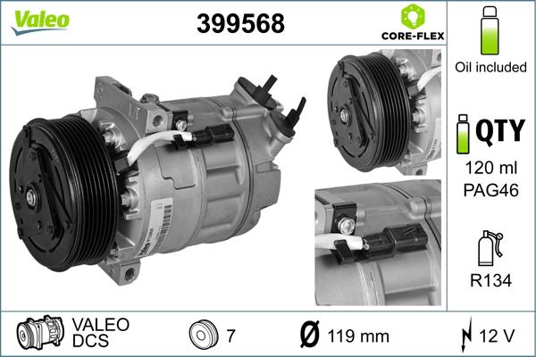 VALEO 399568 - Compresseur, climatisation droxauto.com