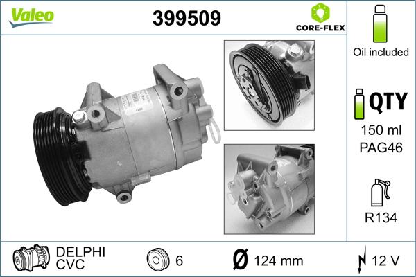 VALEO 399509 - Compresseur, climatisation droxauto.com