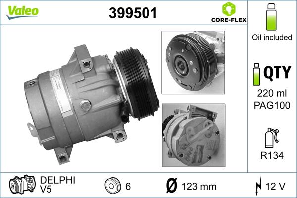 VALEO 399501 - Compresseur, climatisation droxauto.com
