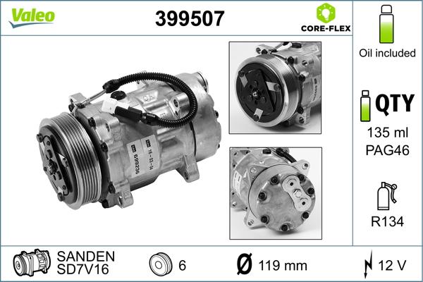 VALEO 399507 - Compresseur, climatisation droxauto.com