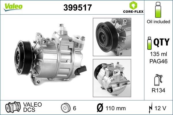 VALEO 399517 - Compresseur, climatisation droxauto.com