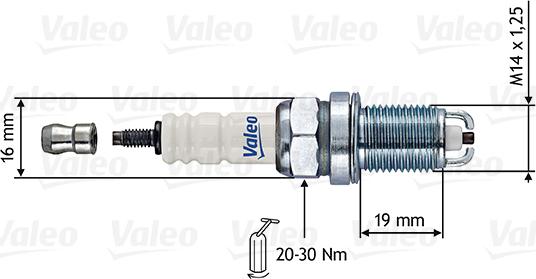 VALEO 246852 - Bougie d'allumage droxauto.com
