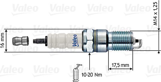 VALEO 246864 - Bougie d'allumage droxauto.com