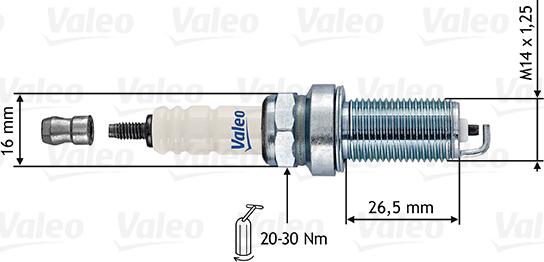 VALEO 246867 - Bougie d'allumage droxauto.com