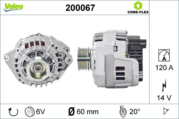 VALEO 200067 - Alternateur droxauto.com