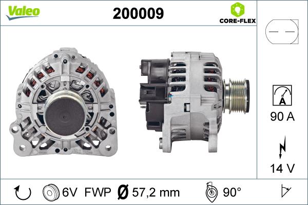 VALEO 200009 - Alternateur droxauto.com