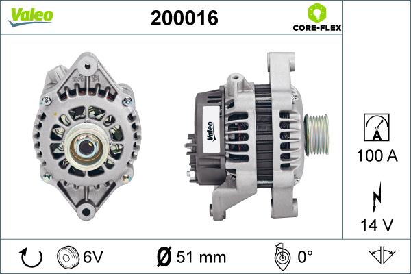 VALEO 200016 - Alternateur droxauto.com