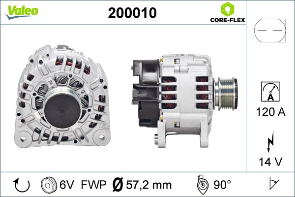 VALEO 200010 - Alternateur droxauto.com
