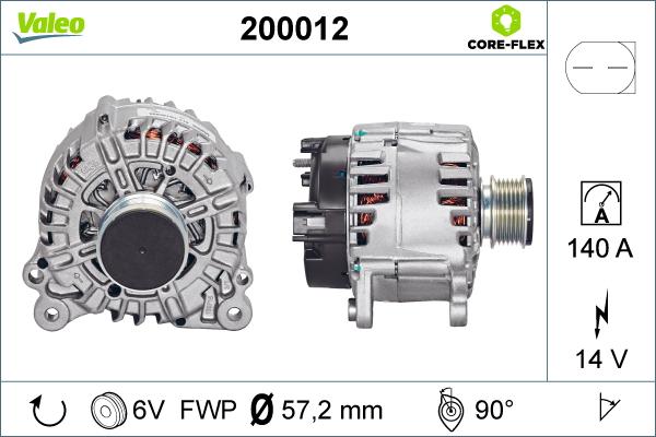 VALEO 200012 - Alternateur droxauto.com