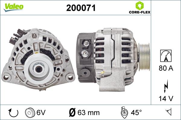 VALEO 200071 - Alternateur droxauto.com