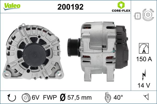VALEO 200192 - Alternateur droxauto.com