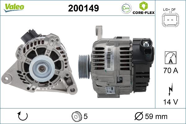VALEO 200149 - Alternateur droxauto.com