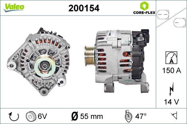 VALEO 200154 - Alternateur droxauto.com